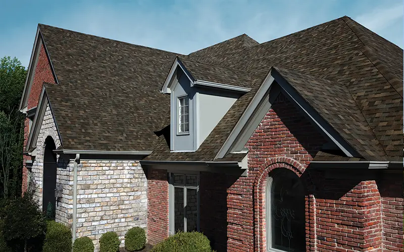 Owens Corning Designer roof shingles on a home