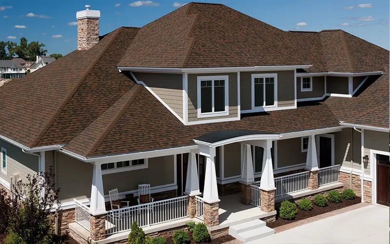 Owens Coring Duration Roof shingles shown in Brownwood