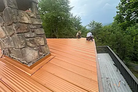 Metal Roof Replacement of a home on Torri Drive in Sevierville