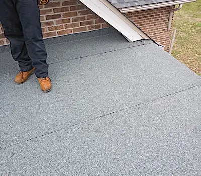 SBS roof example on a covered porch in Maryville TN