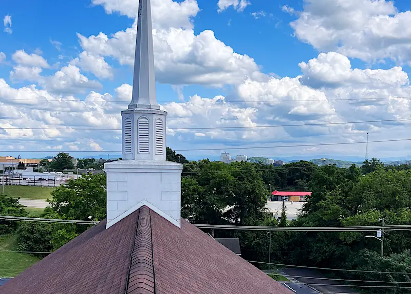 Downtown Knoxville landscape as seen from the roof of North Knoxville Baptist Church