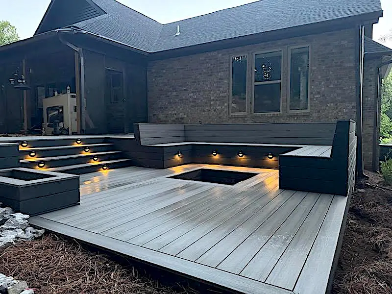 gray Deckorators composite deck in West Knoxville